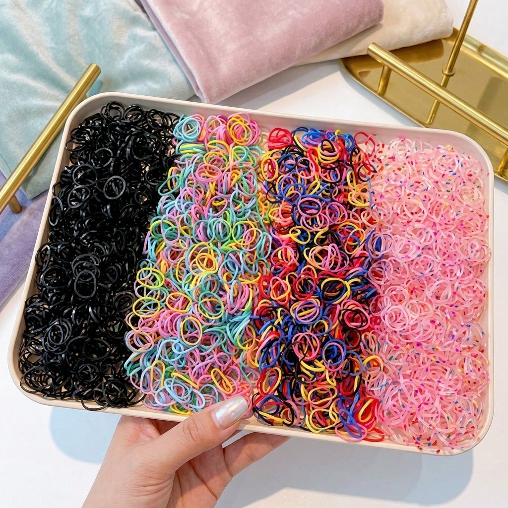 100-2000pcs Disposable Elastic Hair Ties, Hair Bands And Hair Rubber Bands, Suitable For Various Hairstyles And Daily Decoration, All-Season Universal Daily Hair Accessories, Also Suitable For Fitness