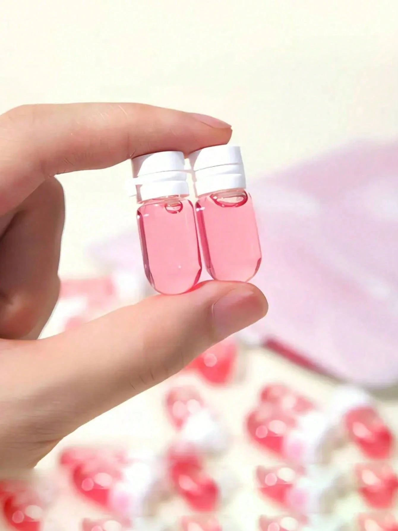 100/50 Pieces Set Of/3ml/2ml Transparent Glass Mini Bottles With Flip-Top Leak-Proof Design, Portable Cosmetic And Lotion Containers, Ideal For Essence, Makeup Remover, Shampoo, Conditioner, And More