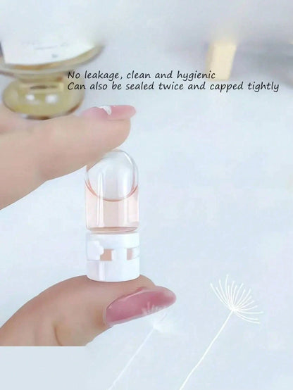 100/50 Pieces Set Of/3ml/2ml Transparent Glass Mini Bottles With Flip-Top Leak-Proof Design, Portable Cosmetic And Lotion Containers, Ideal For Essence, Makeup Remover, Shampoo, Conditioner, And More