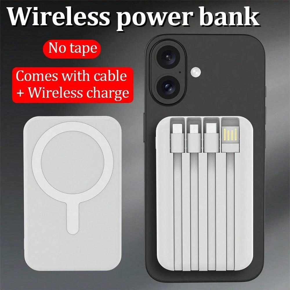 10000mAh Magnetic Portable Charger With USB C Cable 20W PD Fast Charging, Slim & Lightweight Wireless Power Bank Compatible With Iphone 16/15/14/13/12 SeriesoutdoorPower Display