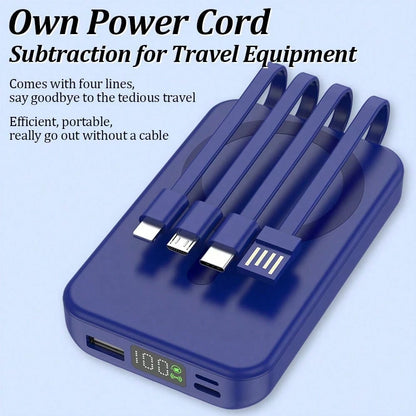 10000mAh Magnetic Portable Charger With USB C Cable 20W PD Fast Charging, Slim & Lightweight Wireless Power Bank Compatible With Iphone 16/15/14/13/12 SeriesoutdoorPower Display
