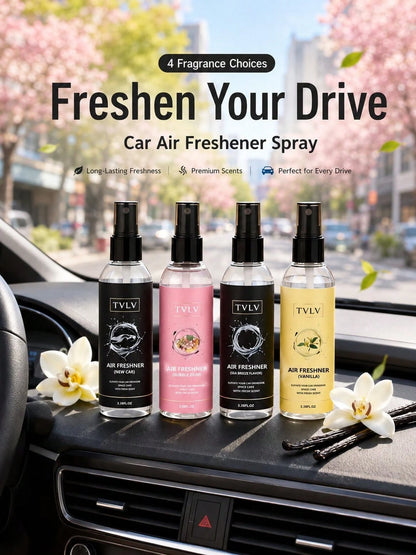 100ml Jasmine Sea Breeze Air Freshener Spray, Long-Lasting Alcohol-Free Deodorizer, Cute Women's Car Decor, Suitable For Car Interior, Home Bedroom, Bathroom, Office Decoration Spray, 2-In-1 Body And
