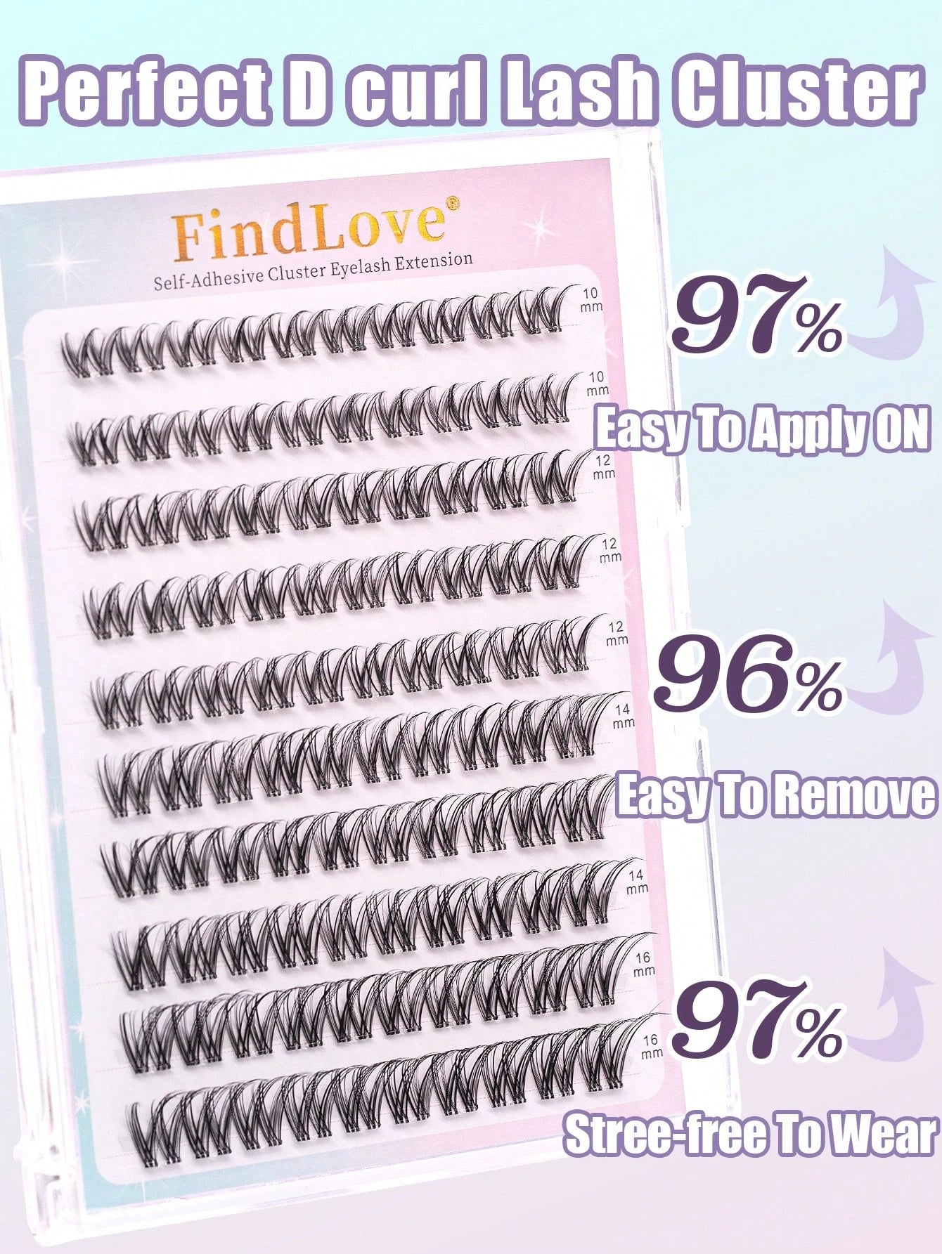 100pcs Pre-Glued Natural False Eyelashes, 10-16mm Mixed, DIY Eyelash Extension Kit With Tweezers, Self-Adhesive, Delicate & Fluffy, Create Natural Makeup Look, Criss-Cross Lashes, Transparent Thin Las