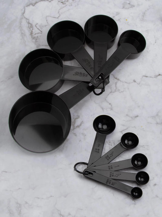 10pcs Black Measuring Spoon Set