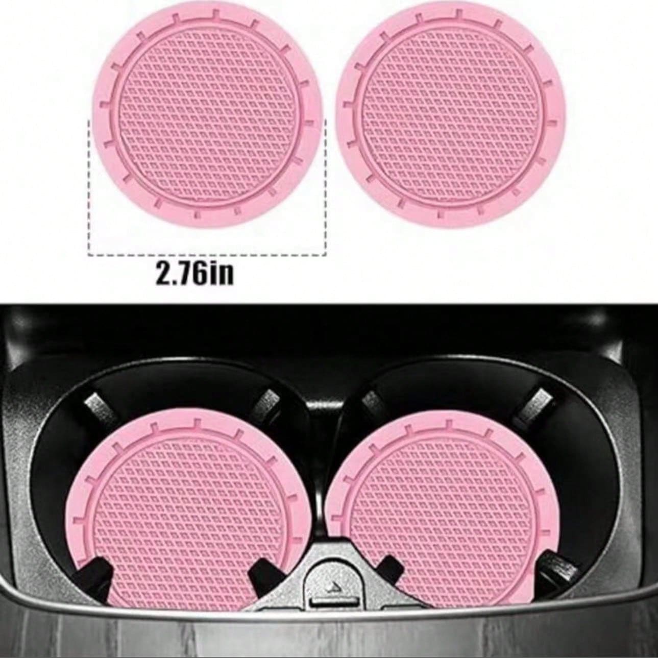10PCS Car Interior Accessories Set- Car Steering Wheel Cover- Seat Belt Shoulder Pad- Daisy Air Vent Holder- Cup Holder Mat- Start Button Decorative Ring- New Fashion Style- Suitable For Any Ca