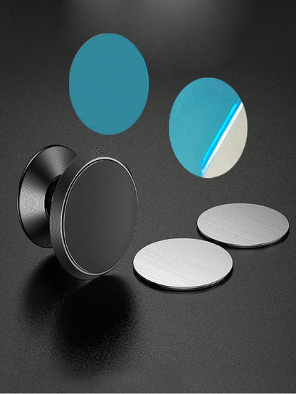 10pcs Round Bracket Magnetic Sheet Magnet Metal Plate Car Mobile Phone Holder