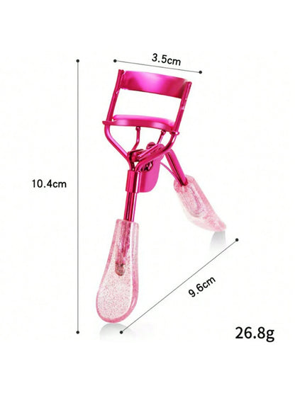10pcs/Set Fashion Eyelash Curler And Eyebrow Grooming Kit, 1pc Pink Eyelash Curler, 3pcs Eyelash Brushes, 6pcs Replacement Pads, 10-Second Rapid Curl, Outstanding Curling Effect, Precise Grooming Tool