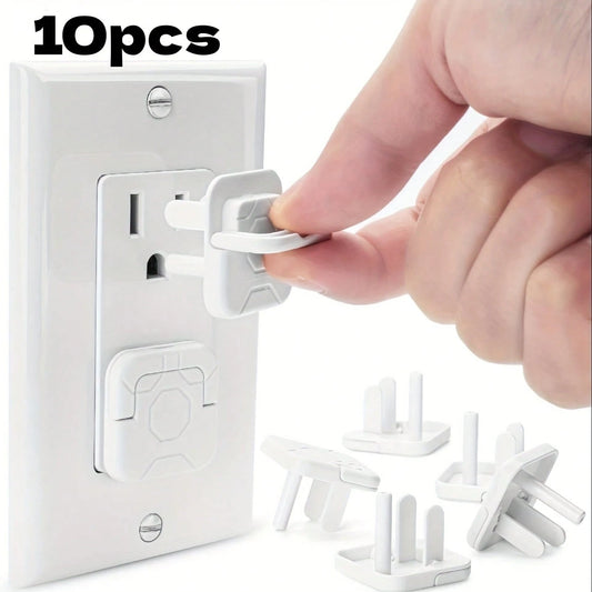 10pcs US Outlet Covers- Child Safety Electrical Outlet Plugs, Prevent Electric Shock