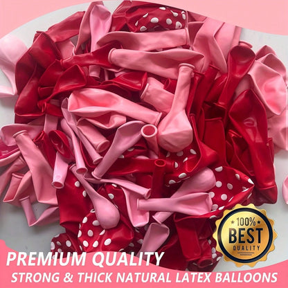 111pcs/Set Strawberry Shape Balloons- Red & Pink Latex Balloons And Strawberry Foil Balloons, For Boys Girls Kids Birthday, Baby Shower, Baby Shower, Wedding, Engagement, Anniversary, Graduation, Swe