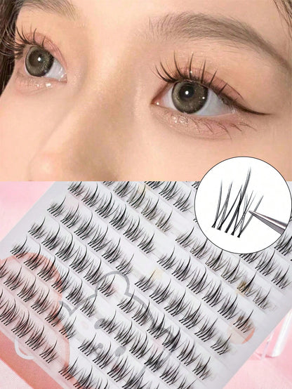 120 Pcs Sunflower False Eyelashes, Cartoon Sunflower Design, Enhances Eye Makeup Effect, Reusable
