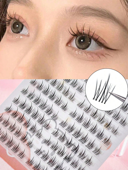 120 Pcs Sunflower False Eyelashes, Cartoon Sunflower Design, Enhances Eye Makeup Effect, Reusable