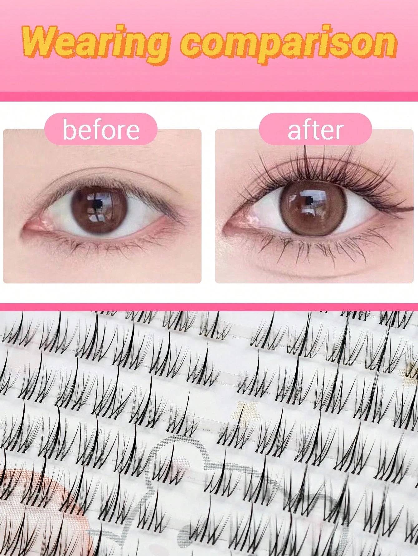 120 Pcs Sunflower False Eyelashes, Cartoon Sunflower Design, Enhances Eye Makeup Effect, Reusable