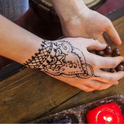 12pcs Henna Tattoo Paste, Brown/Black/Red, Temporary Henna Tattoo, Semi-Permanent Henna Tattoo Paste, Waterproof Henna Tattoo Paste For Body Art And Painting
