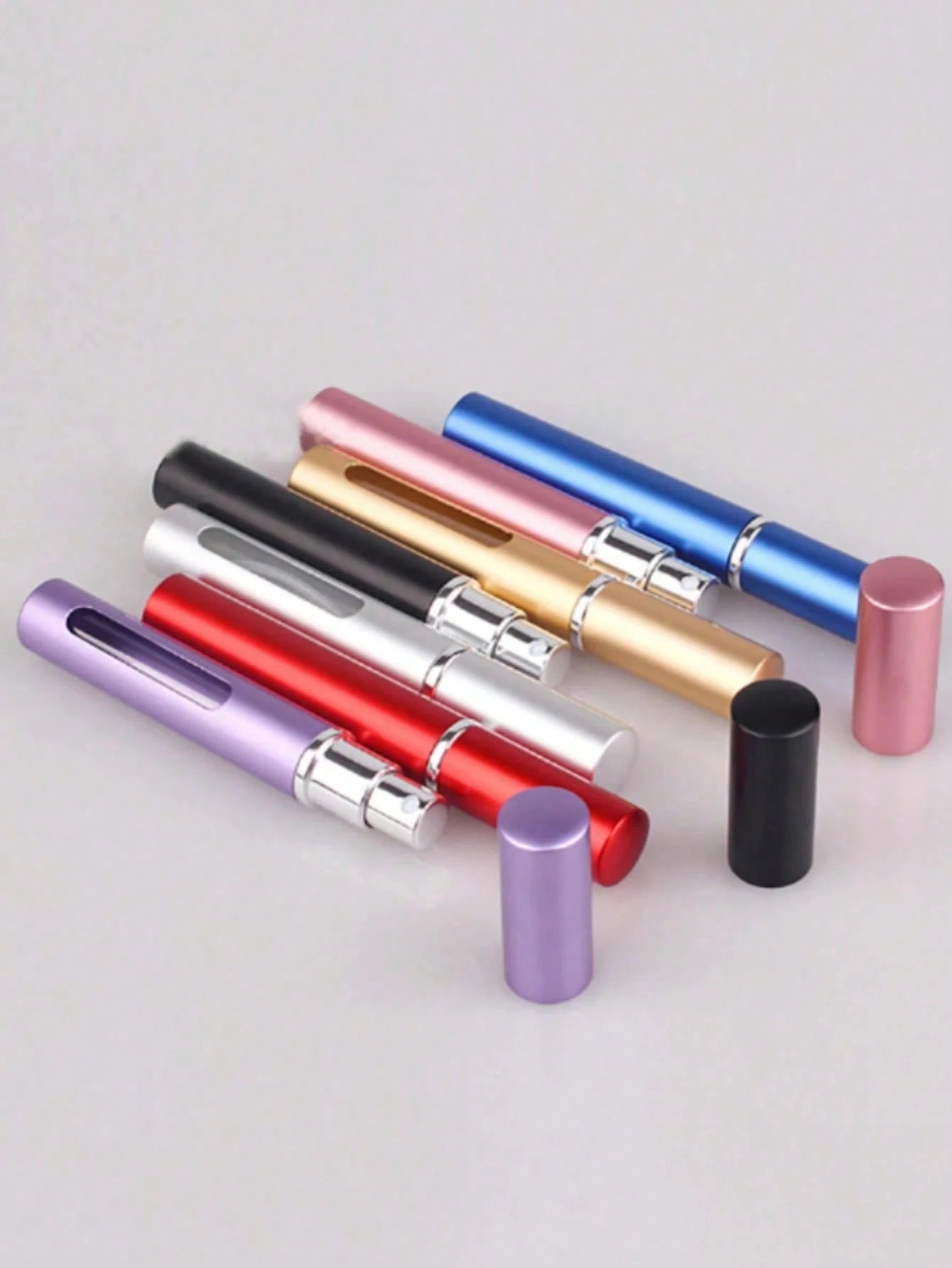 14/7/5/3/1pc 10ml/5ml Refillable Perfume Bottles, Refillable Perfume Spray Bottles Dispenser With Visible Window, Portable Perfume Refillable Sprayer, Easily Check Remaining Perfume Amount, Travel Per