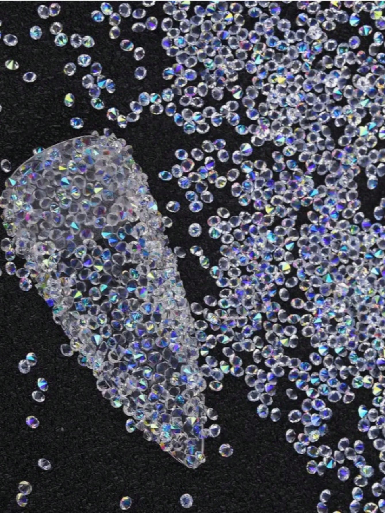 1440pcs Mini Clear Rhinestone Crystal Nail Art Decorations DIY Jewelry Making Accessories, Suitable For Shoes, Bags, Clothing, Cosmetics Decoration