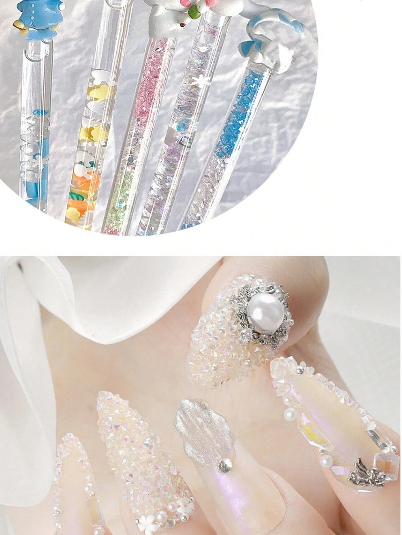1440pcs Mini Clear Rhinestone Crystal Nail Art Decorations DIY Jewelry Making Accessories, Suitable For Shoes, Bags, Clothing, Cosmetics Decoration