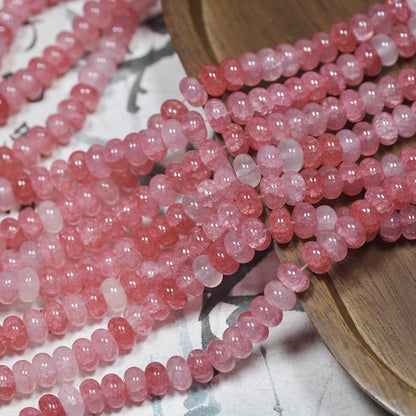 150pcs 5x8mm Imitation Jade, Agate, Abacus Beads, Loose Beads, Wheel Beads, Spacer Beads For DIY Jewelry Making, Bracelets, Keychains, Necklaces, Crafts Decoration