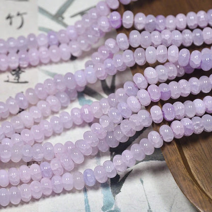 150pcs 5x8mm Imitation Jade, Agate, Abacus Beads, Loose Beads, Wheel Beads, Spacer Beads For DIY Jewelry Making, Bracelets, Keychains, Necklaces, Crafts Decoration