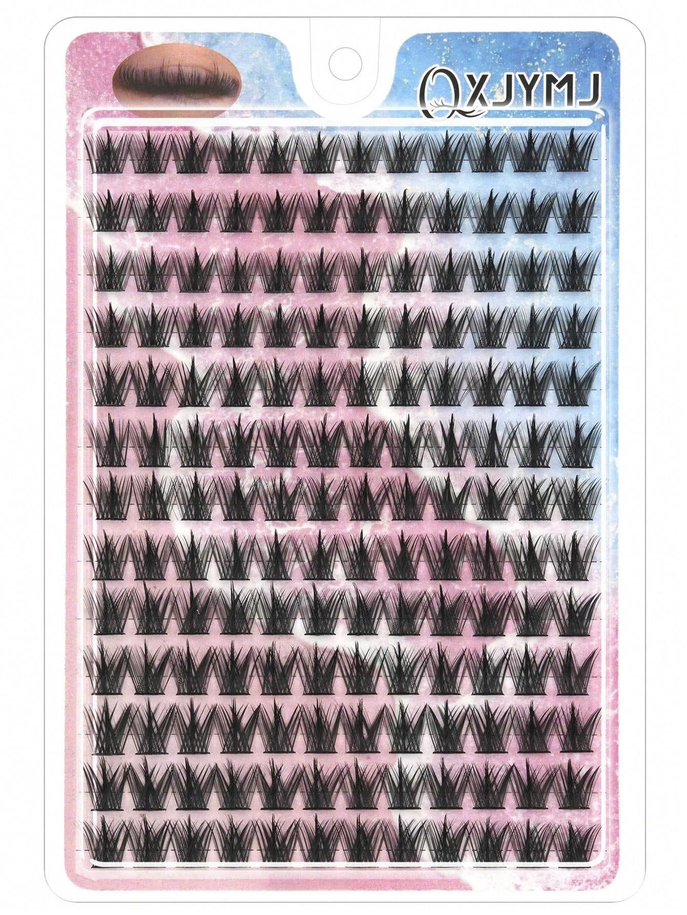 156PCS Pure Wild Little Devil Comic False Eyelash Clusters, Fluffy And Plump, Suitable For Daily Use, Weddings, Dating, Parties, Music Festivals, Christmas, Halloween, Reusable Eyelash Clusters, Segme