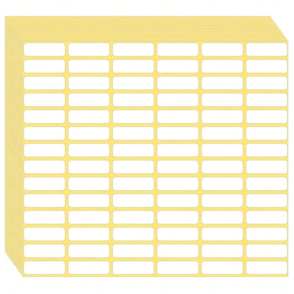 1680 Pcs Matte White Labels Blank Stickers Small Sticky Labels Removable Price Tags Labels Stickers For Jars Boxes Envelopes File Folders Schoolsss Office Home (10 X 20 Mm)