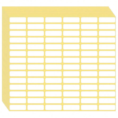 1680 Pcs Matte White Labels Blank Stickers Small Sticky Labels Removable Price Tags Labels Stickers For Jars Boxes Envelopes File Folders Schoolsss Office Home (10 X 20 Mm)
