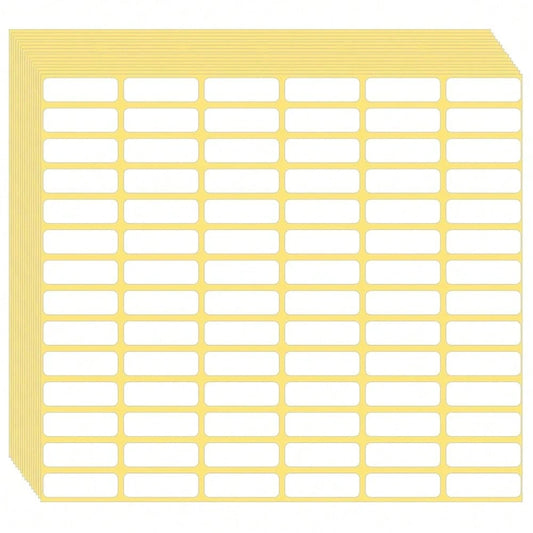 1680 Pcs Matte White Labels Blank Stickers Small Sticky Labels Removable Price Tags Labels Stickers For Jars Boxes Envelopes File Folders Schoolsss Office Home (10 X 20 Mm)