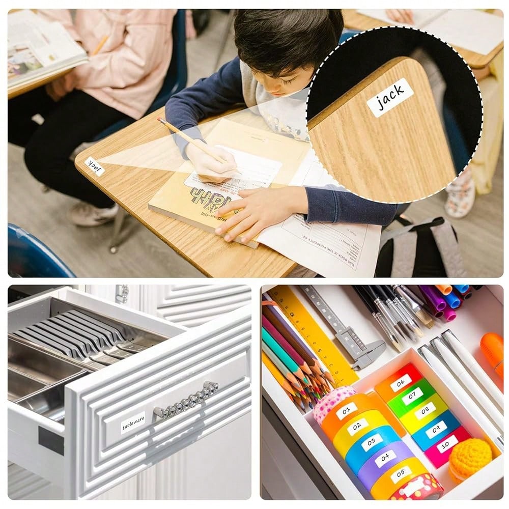1680 Pcs Matte White Labels Blank Stickers Small Sticky Labels Removable Price Tags Labels Stickers For Jars Boxes Envelopes File Folders Schoolsss Office Home (10 X 20 Mm)