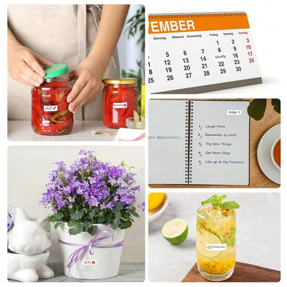 1680 Pcs Matte White Labels Blank Stickers Small Sticky Labels Removable Price Tags Labels Stickers For Jars Boxes Envelopes File Folders Schoolsss Office Home (10 X 20 Mm)