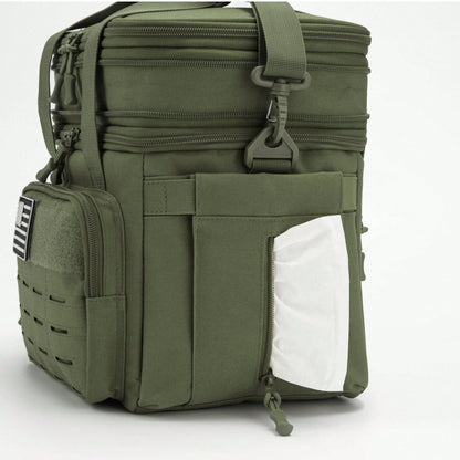 18L Unisex Large Capacity Tactical Insulated Lunch Cooler Bag With MOLLE Webbing For Work Office Camping Picnic Hiking Gym Beach Daily Outdoor Use