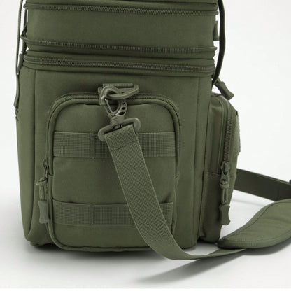 18L Unisex Large Capacity Tactical Insulated Lunch Cooler Bag With MOLLE Webbing For Work Office Camping Picnic Hiking Gym Beach Daily Outdoor Use