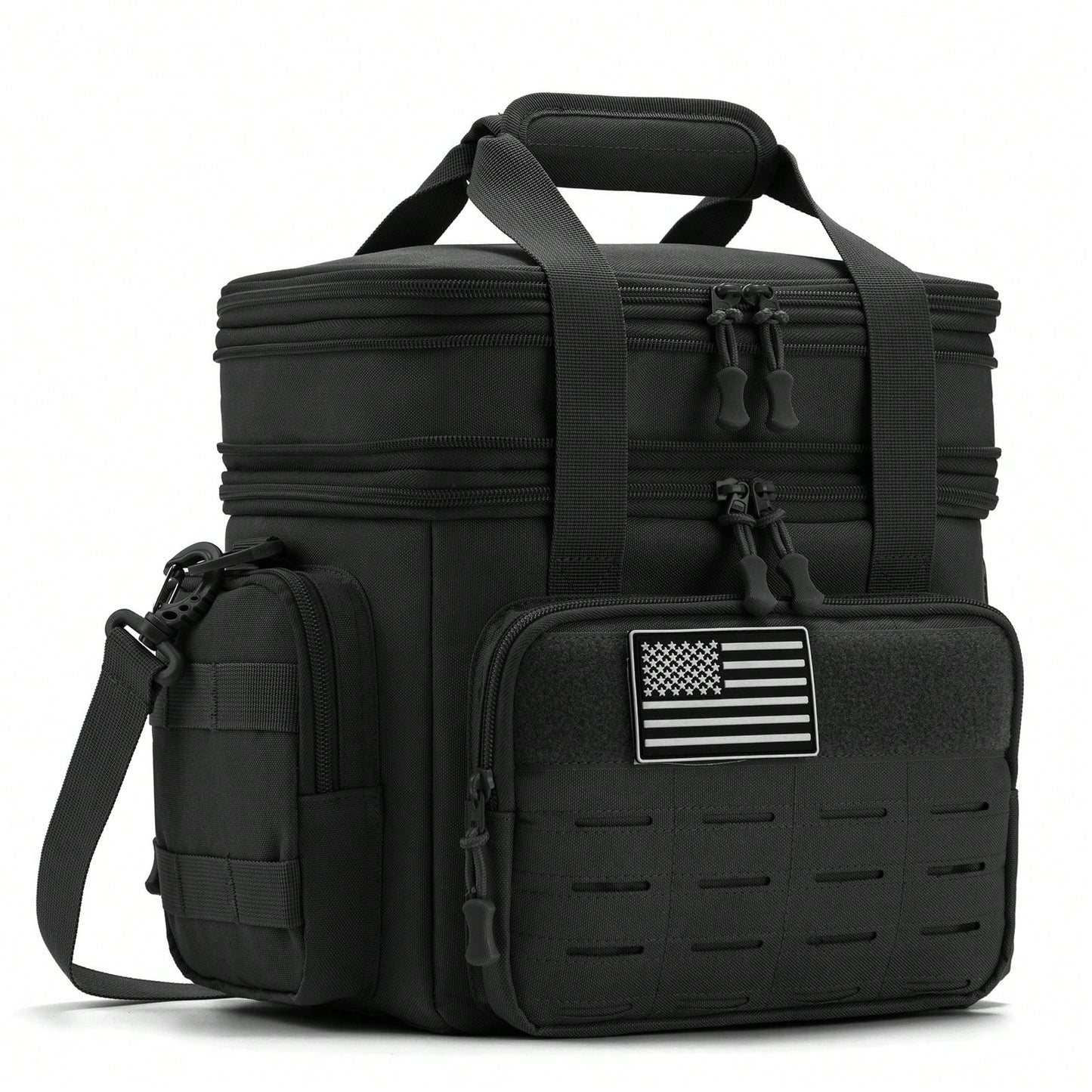 18L Unisex Large Capacity Tactical Insulated Lunch Cooler Bag With MOLLE Webbing For Work Office Camping Picnic Hiking Gym Beach Daily Outdoor Use