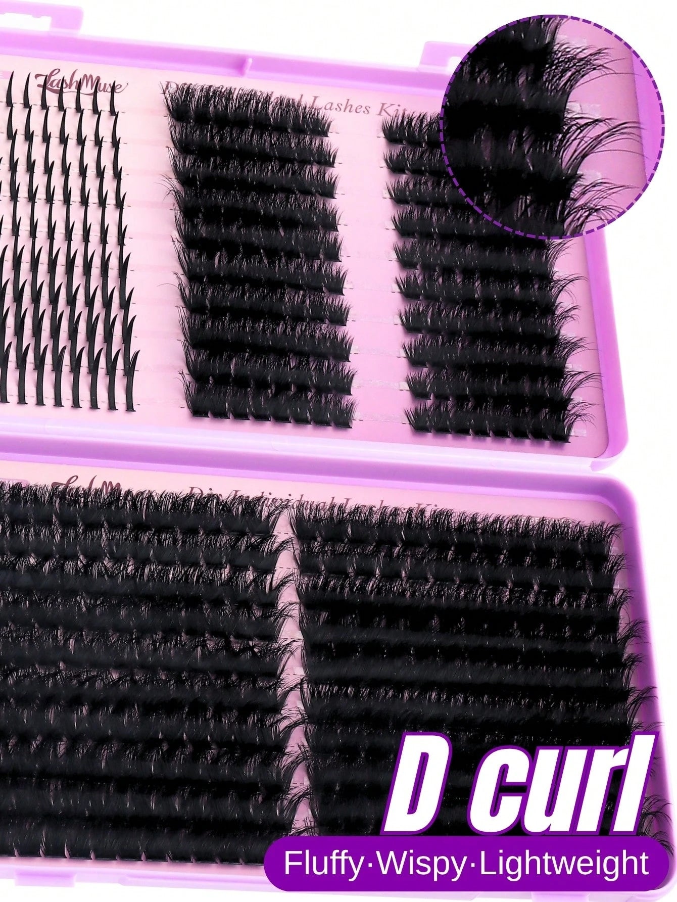 1box/2boxes Flare False Eyelashes Set With Ultra-Dense, Waterproof, Long-Lasting Lashes, Velure, Fairy, Flora, 100D120D150D, Hybrid Volume Look, Beginner-Friendly,Includes Lash Glue, Tweezers,For Wedd