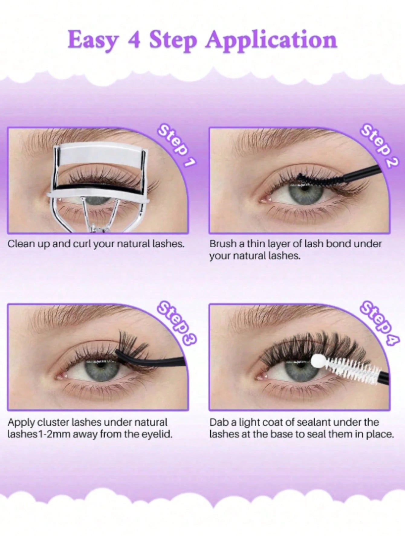 1box/2boxes Flare False Eyelashes Set With Ultra-Dense, Waterproof, Long-Lasting Lashes, Velure, Fairy, Flora, 100D120D150D, Hybrid Volume Look, Beginner-Friendly,Includes Lash Glue, Tweezers,For Wedd