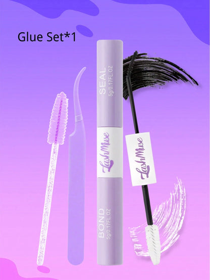 1box/2boxes Flare False Eyelashes Set With Ultra-Dense, Waterproof, Long-Lasting Lashes, Velure, Fairy, Flora, 100D120D150D, Hybrid Volume Look, Beginner-Friendly,Includes Lash Glue, Tweezers,For Wedd