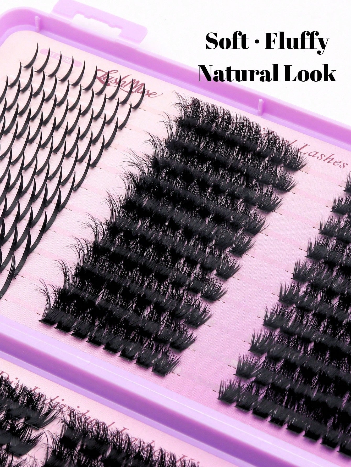 1box/2boxes Flare False Eyelashes Set With Ultra-Dense, Waterproof, Long-Lasting Lashes, Velure, Fairy, Flora, 100D120D150D, Hybrid Volume Look, Beginner-Friendly,Includes Lash Glue, Tweezers,For Wedd