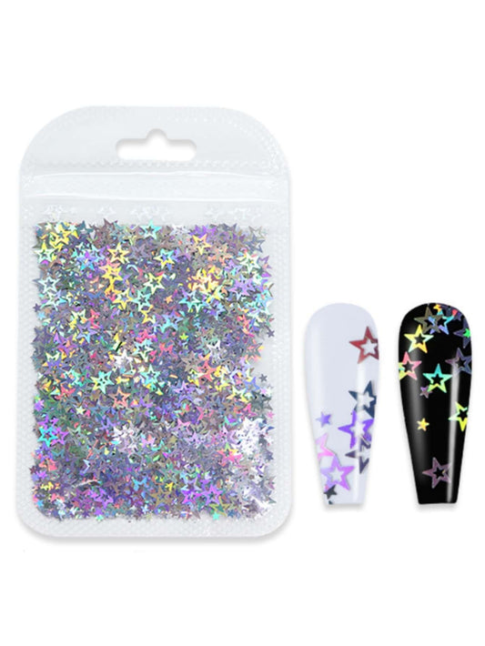 1Pack Star Design Nail Art Sequin Diy Nail Charms Nail Gems Nail Supplies Nails