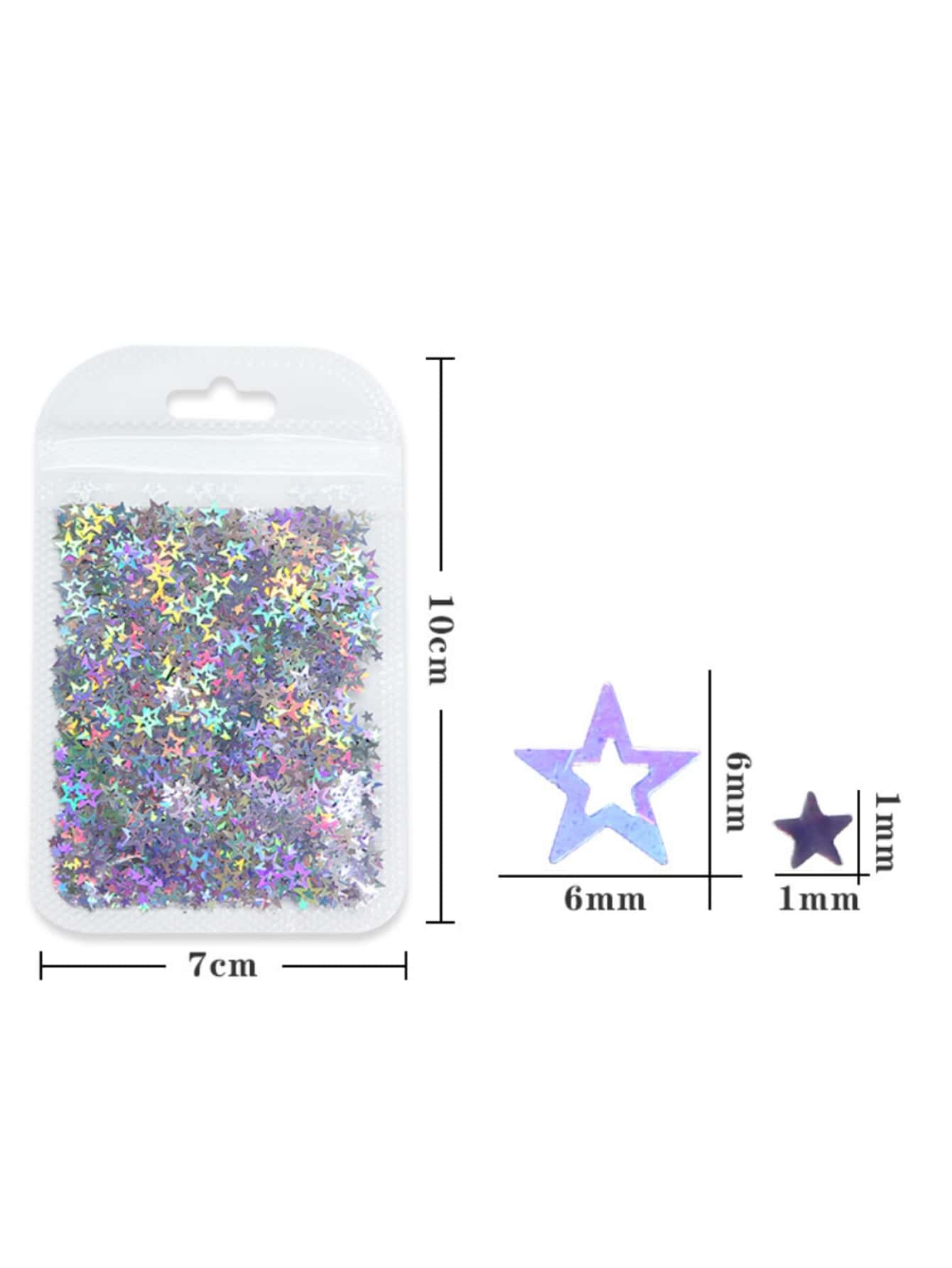 1Pack Star Design Nail Art Sequin Diy Nail Charms Nail Gems Nail Supplies Nails