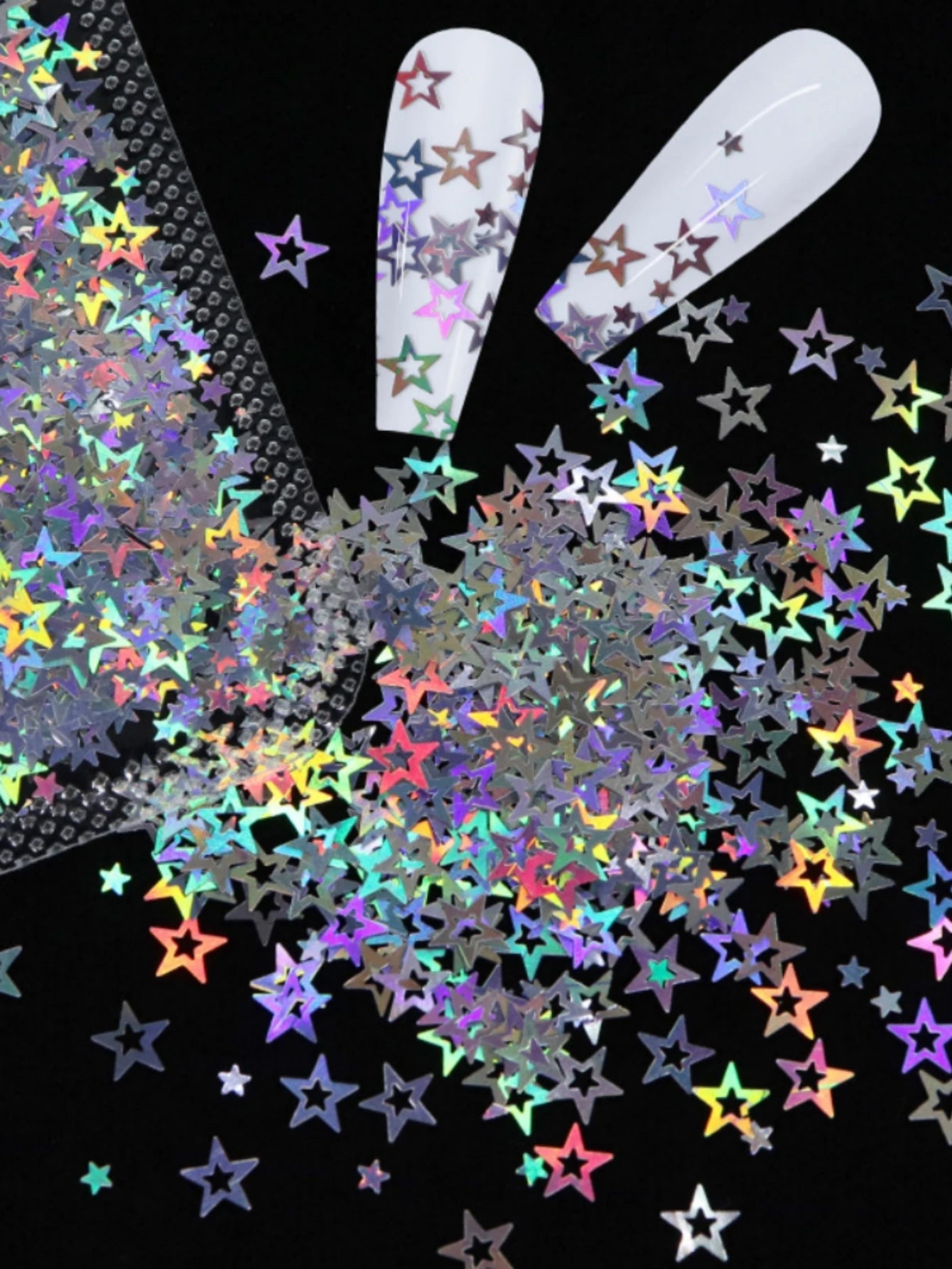 1Pack Star Design Nail Art Sequin Diy Nail Charms Nail Gems Nail Supplies Nails