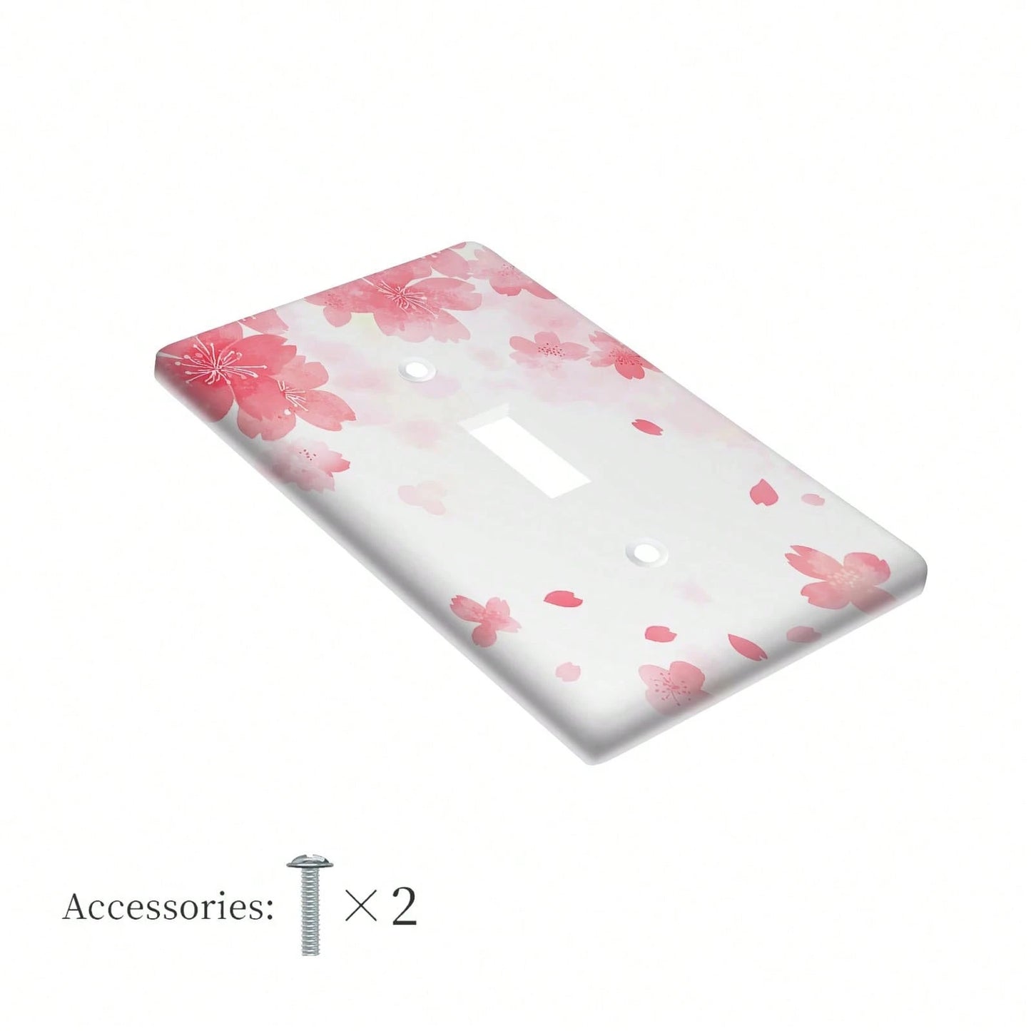 1pc 1Gang/2Gang Cherry Light Switch Covers Wall Plate Decorative Switchcover Electrical Switchplate Country Bathroom Decor