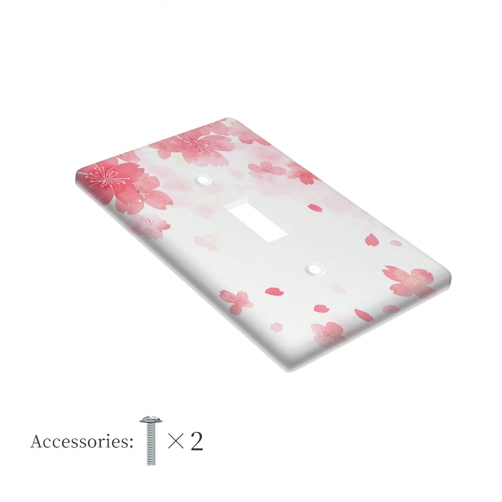 1pc 1Gang/2Gang Cherry Light Switch Covers Wall Plate Decorative Switchcover Electrical Switchplate Country Bathroom Decor