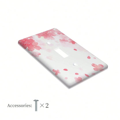 1pc 1Gang/2Gang Cherry Light Switch Covers Wall Plate Decorative Switchcover Electrical Switchplate Country Bathroom Decor