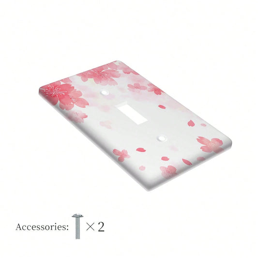 1pc 1Gang/2Gang Cherry Light Switch Covers Wall Plate Decorative Switchcover Electrical Switchplate Country Bathroom Decor