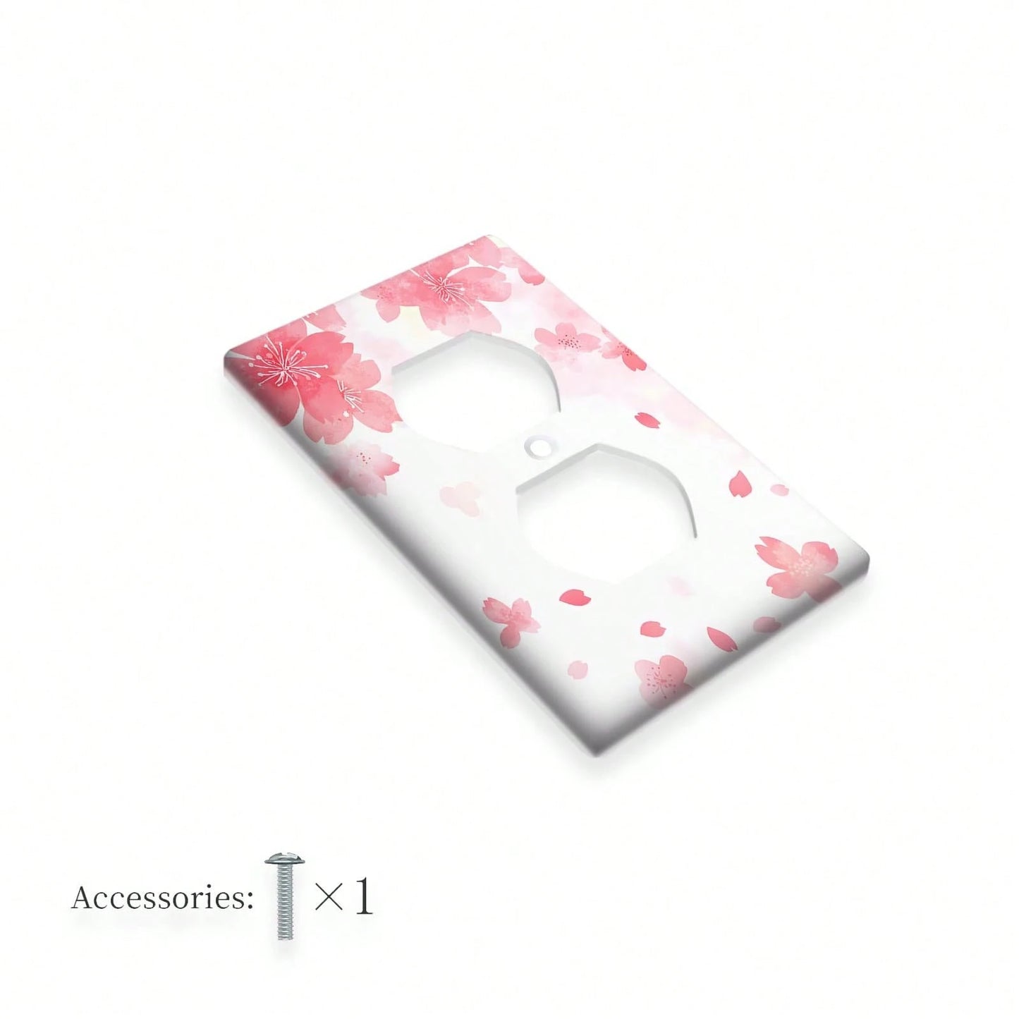 1pc 1Gang/2Gang Cherry Light Switch Covers Wall Plate Decorative Switchcover Electrical Switchplate Country Bathroom Decor