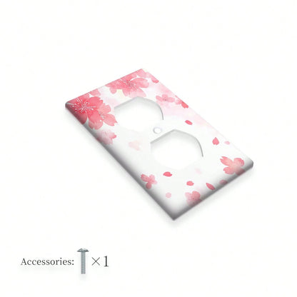1pc 1Gang/2Gang Cherry Light Switch Covers Wall Plate Decorative Switchcover Electrical Switchplate Country Bathroom Decor