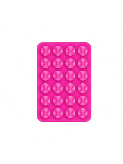 1pc 24pcs Square Silicone Suction Cup, Universal Phone Case Suction Cup, Tablet Computer, Power Bank Suction Cup Decoration DIY Accessory, 80*55MM