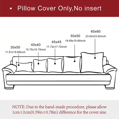 1pc/2pcs Bohemian Striped Throw Pillow Cover (Pillow Insert Not Included), Soft Fleece Solid Color Decorative Square Cushion Cover For Holiday, Sofa, Bedroom, Bed, All Seasons Use