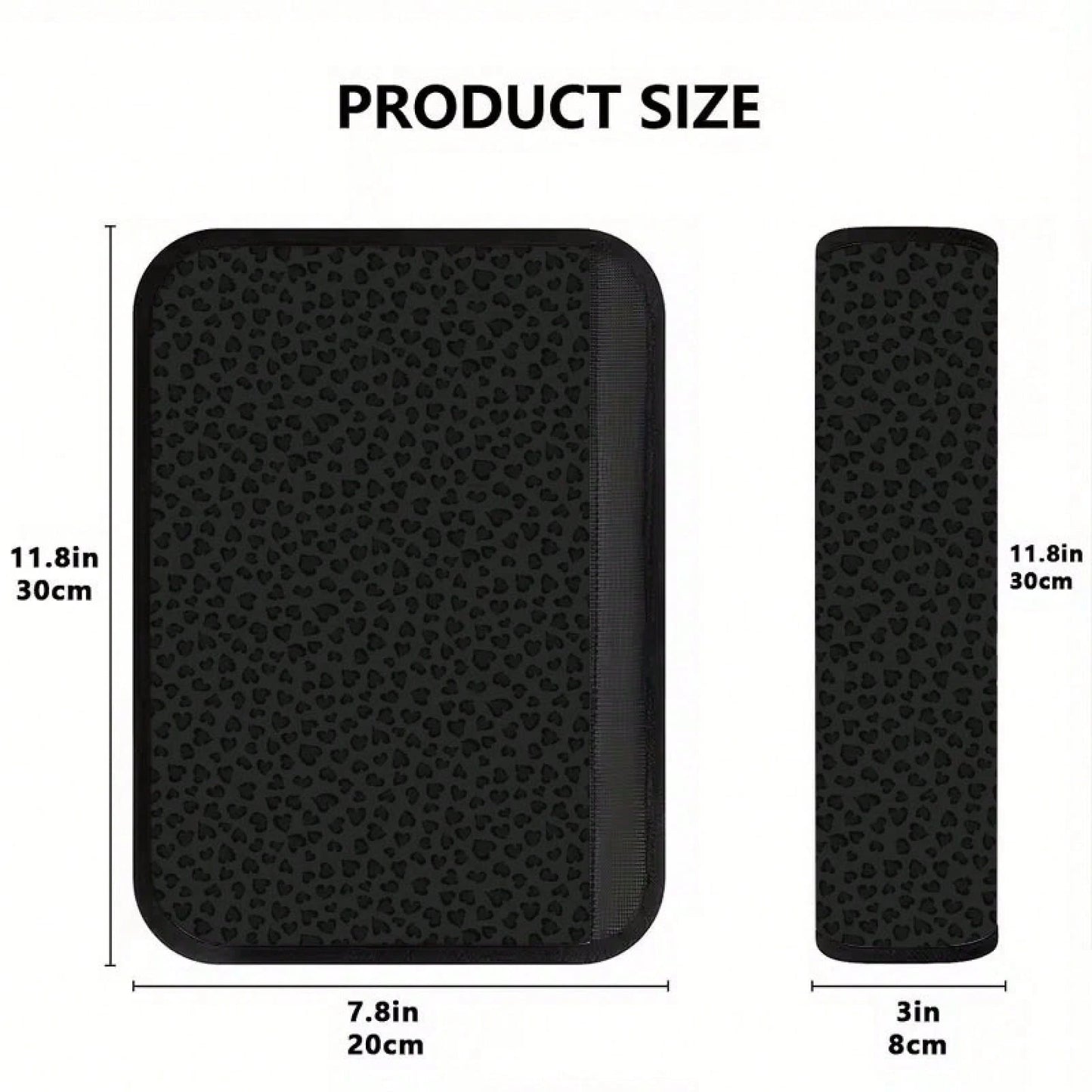 1pc/2pcs Modern Style Dark Leopard Print Pattern Car Seatbelt Shoulder Pad- Soft, Pressure-Resistant, Suitable For Cars, SUVs, Trucks- Durable And Easy To Clean, Fashionable Design For Men And Women