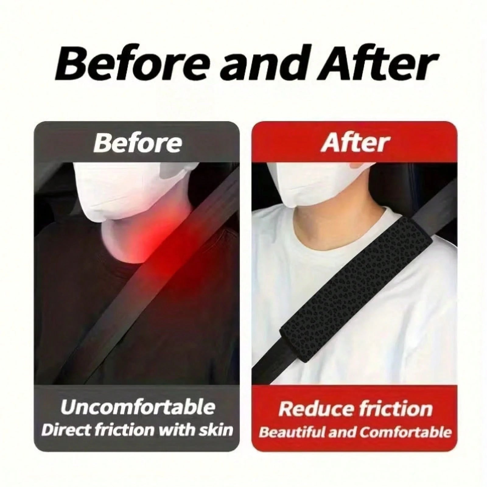 1pc/2pcs Modern Style Dark Leopard Print Pattern Car Seatbelt Shoulder Pad- Soft, Pressure-Resistant, Suitable For Cars, SUVs, Trucks- Durable And Easy To Clean, Fashionable Design For Men And Women