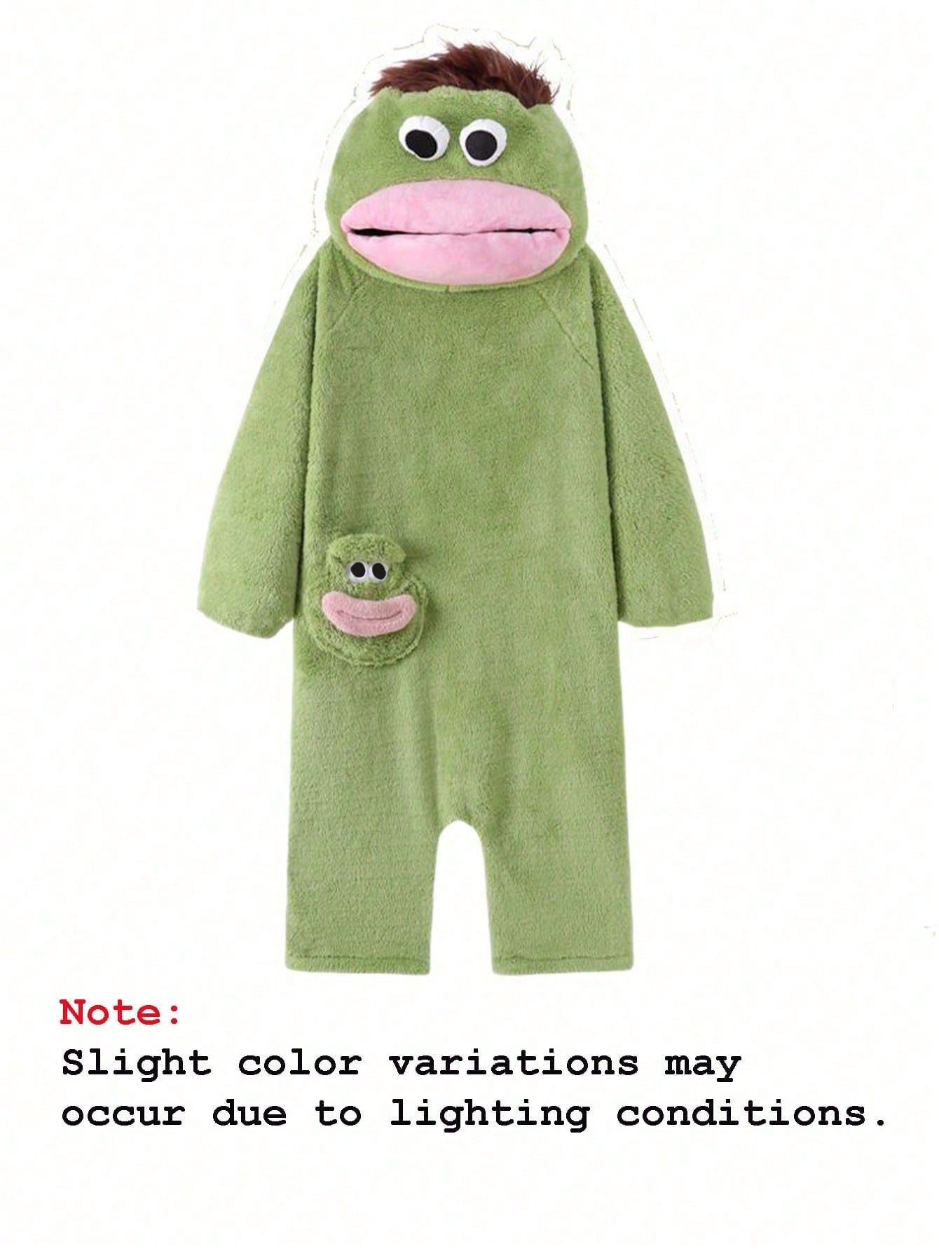 1pc/2pcs Premium Coral Fleece Funny Bathrobe, Suitable For Role Play And Luxury Leisure, Unisex Sleepwear