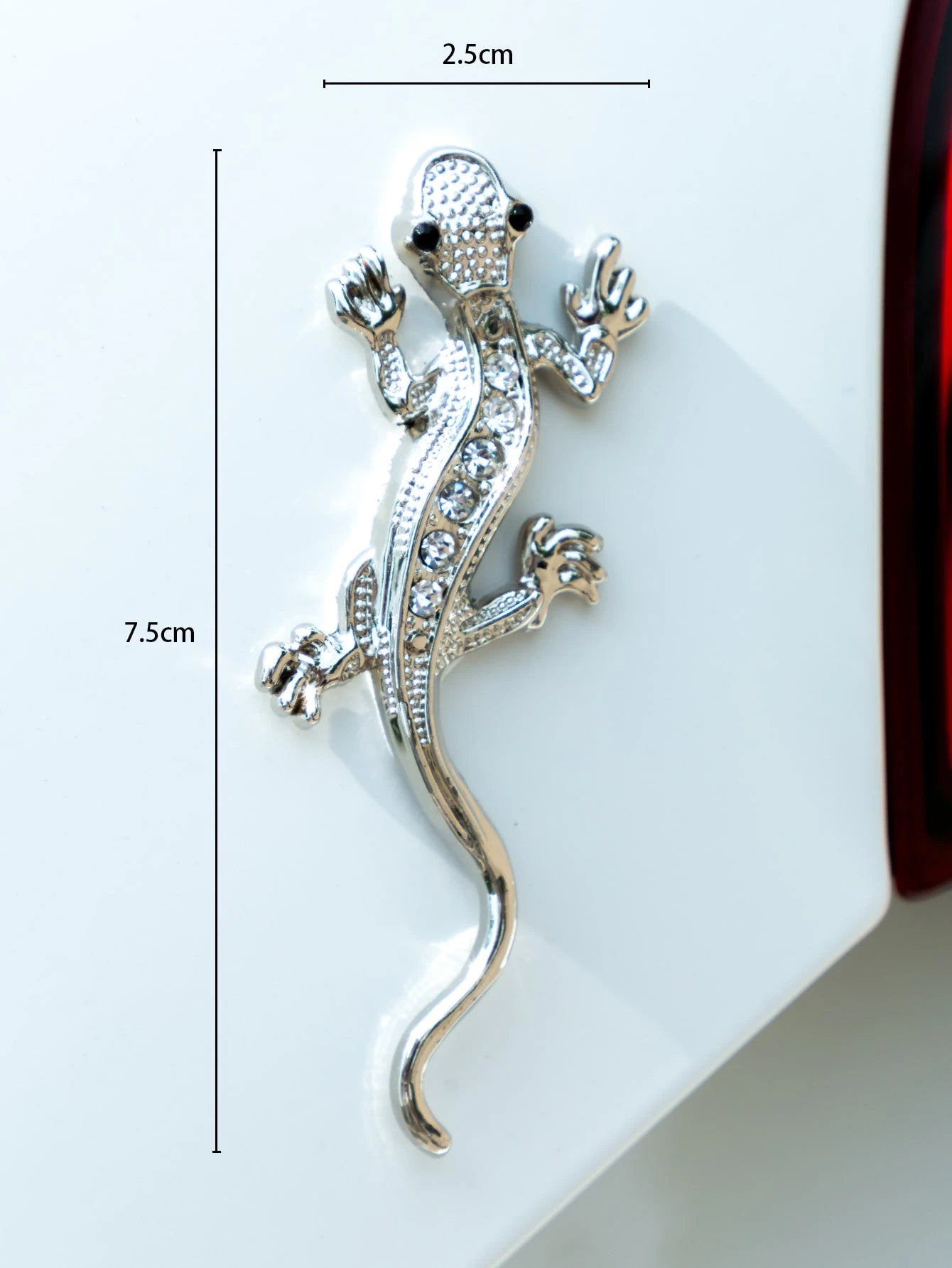 1pc 3D Gecko Design Car Sticker